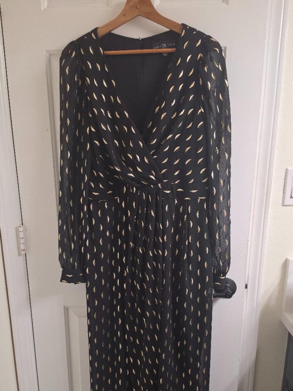 Betsy & Adam Black and Gold Dress (NWT)
